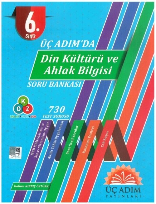 Üç Adım 6. Sınıf Üç Adımda Din Kültürü ve Ahlak Bilgisi Soru Bankası Üç Adım Yayınları