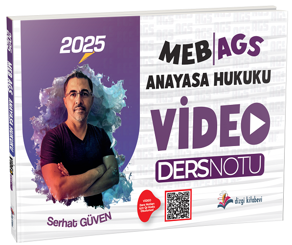 Dizgi Kitap 2025 MEB-AGS Anayasa Hukuku Video Ders Notu - Serhat Güven Dizgi Kitap