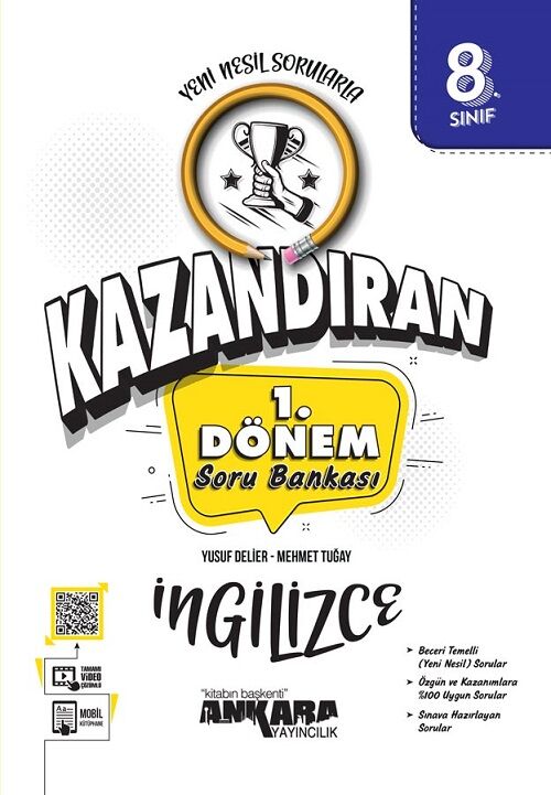 Ankara Yayıncılık 8. Sınıf LGS İngilizce 1. Dönem Kazandıran Soru Bankası Ankara Yayıncılık