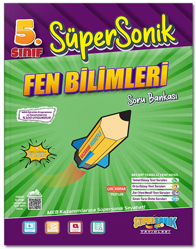 Süpersonik 5. Sınıf Fen Bilimleri Süpersonik Soru Bankası Süpersonik Yayınları