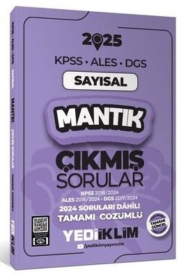 Yediiklim 2025 KPSS ALES DGS Sayısal Mantık Çıkmış Sorular Çözümlü Yediiklim Yayınları