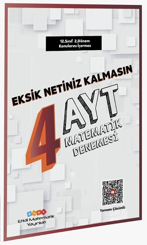 Etkili Matematik YKS AYT Matematik 4 Deneme Video Çözümlü Etkili Matematik Yayınları