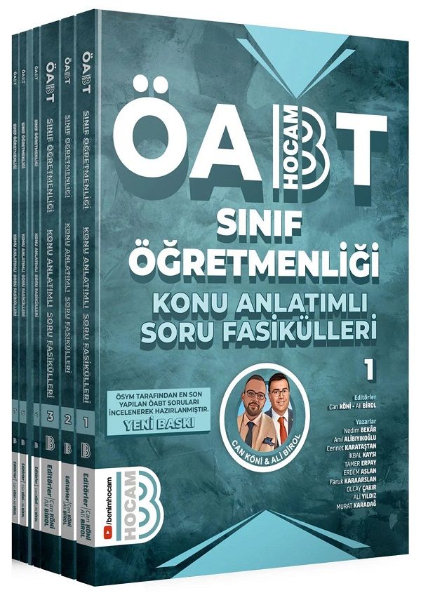 Benim Hocam ÖABT Sınıf Öğretmenliği Konu Anlatımlı Soru Fasikülleri Modüler Set - Can Köni, Ali Birol Benim Hocam Yayınları