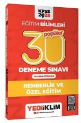 Yediiklim 2025 KPSS Eğitim Bilimleri Rehberlik ve Özel Eğitim Popüler 30 Deneme Çözümlü Yediiklim Yayınları