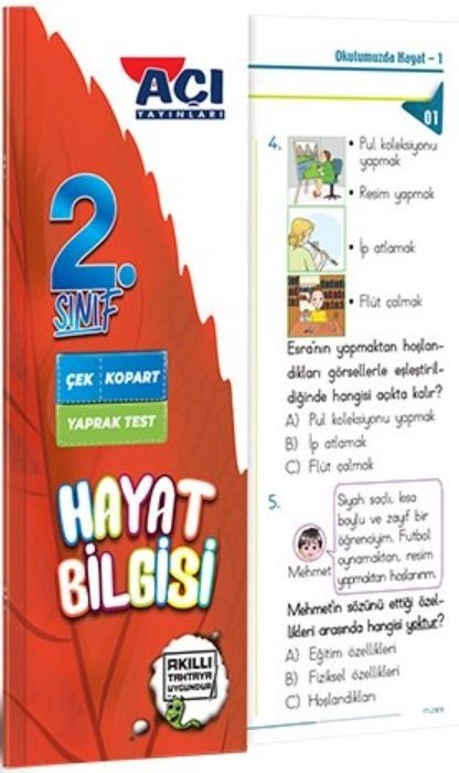 Açı Yayınları 2.Sınıf Hayat Bilgisi Yaprak Test Açı Yayınları