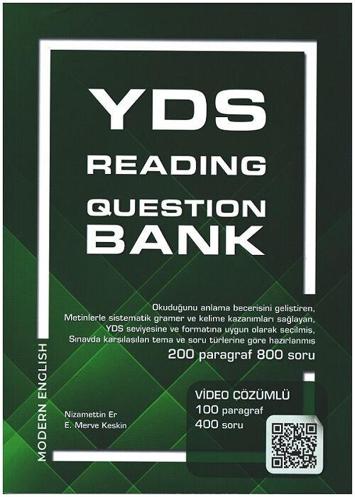 Modern English YDS Reading Question Bank Çözümlü Modern English