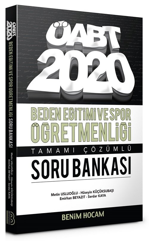 Benim Hocam 2020 ÖABT Beden Eğitimi ve Spor Öğretmenliği Soru Bankası Çözümlü Benim Hocam Yayınları