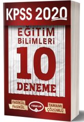 Yediiklim 2020 KPSS Eğitim Bilimleri 10 Deneme Çözümlü Yediiklim Yayınları