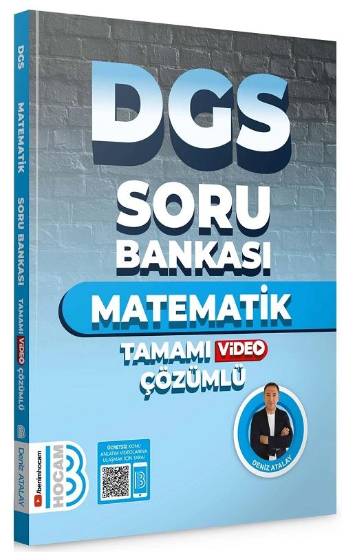 Benim Hocam 2024 DGS Matematik Soru Bankası Video Çözümlü - Deniz Atalay Benim Hocam Yayınları