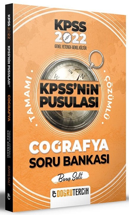 SÜPER FİYAT - Doğru Tercih 2022 KPSS nin Pusulası Coğrafya Soru Bankası Çözümlü - Barış Salt Doğru Tercih Yayınları