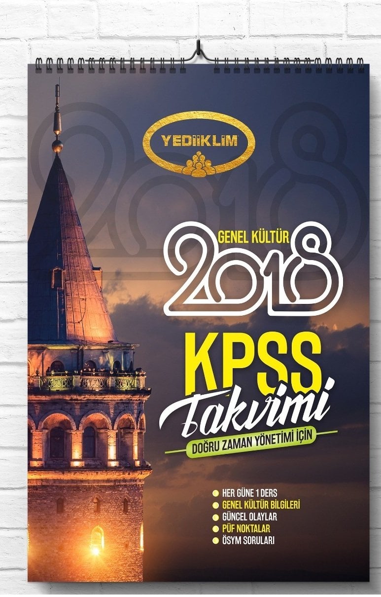 Yediiklim 2018 KPSS Genel Kültür KPSS Takvimi Yediiklim Yayınları