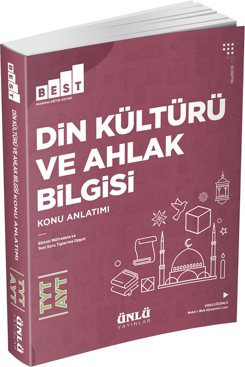 Ünlü YKS TYT AYT Din Kültürü ve Ahlak Bilgisi BEST Konu Anlatımı Ünlü Yayınları