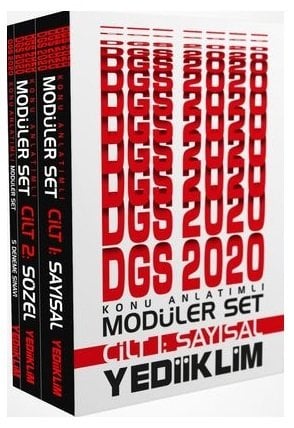 Yediiklim 2020 DGS Konu Anlatımlı Modüler Set Yediiklim Yayınları