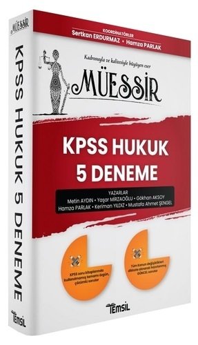 Temsil KPSS A Grubu Müessir Hukuk 5 Deneme Çözümlü - Sertkan Erdurmaz, Hamza Parlak Temsil Kitap Yayınları