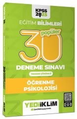 Yediiklim 2025 KPSS Eğitim Bilimleri Öğrenme Psikolojisi Popüler 30 Deneme Çözümlü Yediiklim Yayınları