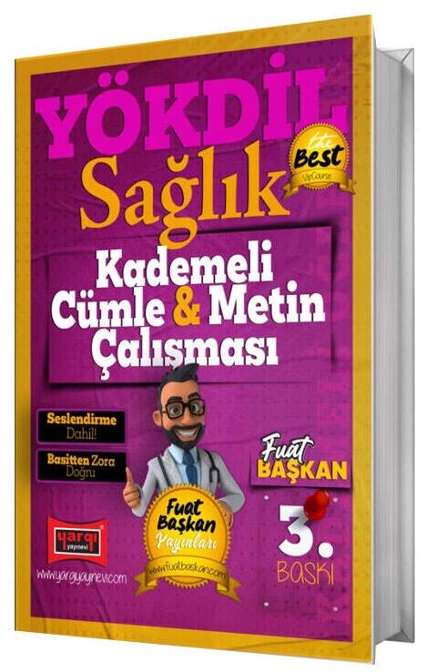 Yargı YÖKDİL Sağlık Kademeli Cümle ve Metin Çalışması - Fuat Başkan Yargı Yayınları