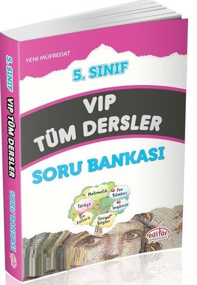 SÜPER FİYAT - Editör 5. Sınıf VIP Tüm Dersler Soru Bankası Editör Yayınları