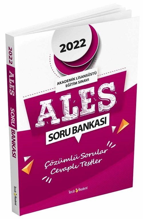 Tercih Akademi 2022 ALES Soru Bankası Çözümlü Tercih Akademi Yayınları