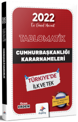 Dizgi Kitap 2022 Kaymakamlık Tablomatik Cumhurbaşkanlığı Kararnameleri Mevzuat Konu Anlatımı - Ozan Erdem Dizgi Kitap