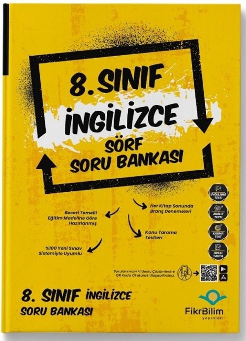 FikriBilim 8. Sınıf İngilizce Sörf Soru Bankası FikriBilim Yayınları