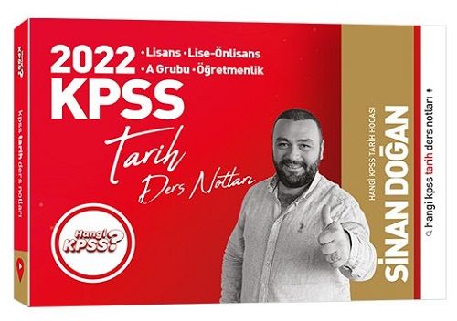 SÜPER FİYAT - Hangi KPSS 2022 KPSS Tarih Ders Notları - Sinan Doğan Hangi KPSS Yayınları