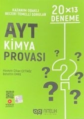 Nitelik YKS AYT Kimya Provası 20x13 Deneme Nitelik Yayınları