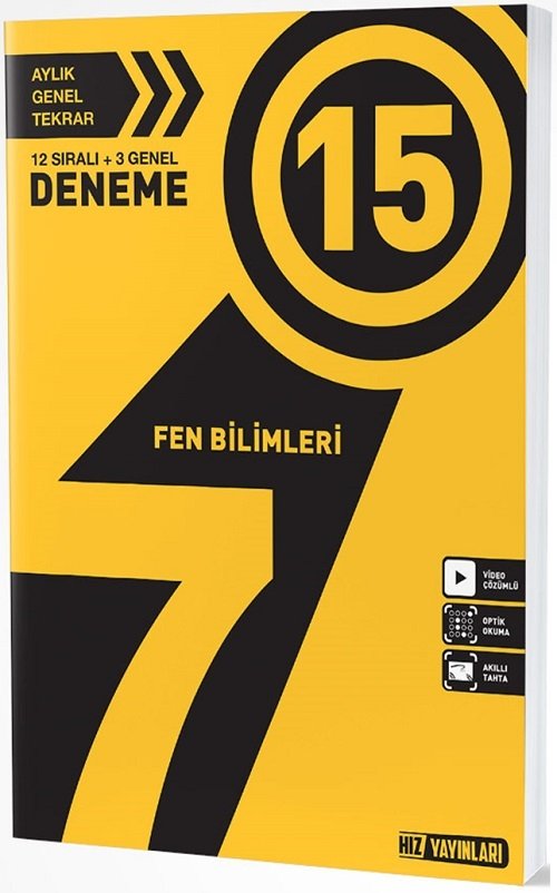 Hız Yayınları 7. Sınıf Fen Bilimleri 15 Deneme Hız Yayınları