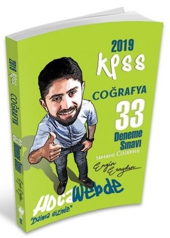 SÜPER FİYAT - HocaWebde 2019 KPSS Coğrafya 33 Deneme Çözümlü Engin Eraydın HocaWebde Yayınları