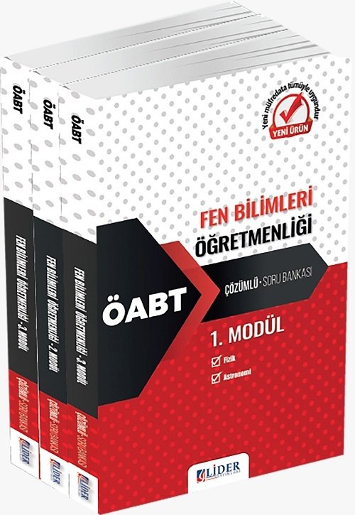 SÜPER FİYAT - Lider ÖABT Fen Bilimleri Öğretmenliği Soru Bankası Modüler Set Lider Yayınları