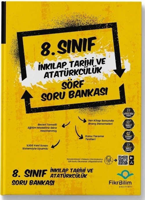 FikriBilim 8. Sınıf TC İnkılap Tarihi ve Atatürkçülük Sörf Soru Bankası FikriBilim Yayınları