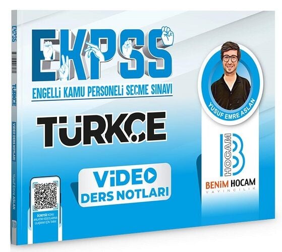 Benim Hocam 2024 EKPSS Türkçe Video Ders Notları - Yusuf Emre Aslan Benim Hocam Yayınları