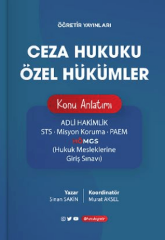 Öğretir HMGS Adli Hakimlik PAEM Misyon Koruma Ceza Hukuku Özel Hükümler Konu Anlatımı - Murat Aksel Öğretir Yayınları