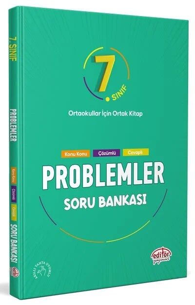 Editör 7. Sınıf Matematik Problemler Soru Bankası Editör Yayınları