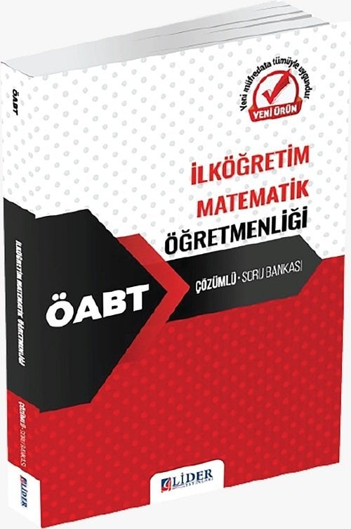 SÜPER FİYAT - Lider ÖABT İlköğretim Matematik Öğretmenliği Soru Bankası Çözümlü Lider Yayınları