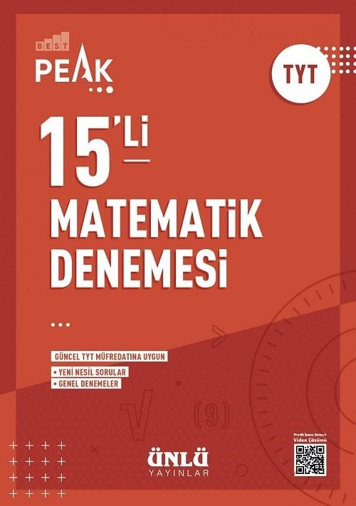 Ünlü YKS TYT Matematik Best Peak 15 li Deneme Ünlü Yayınları