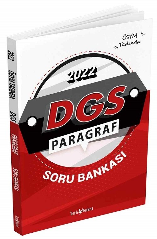 Tercih Akademi 2022 DGS Paragraf Soru Bankası Tercih Akademi Yayınları