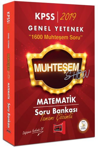 SÜPER FİYAT - Yargı 2019 KPSS Muhteşem Show Matematik Soru Bankası Çözümlü Yargı Yayınları