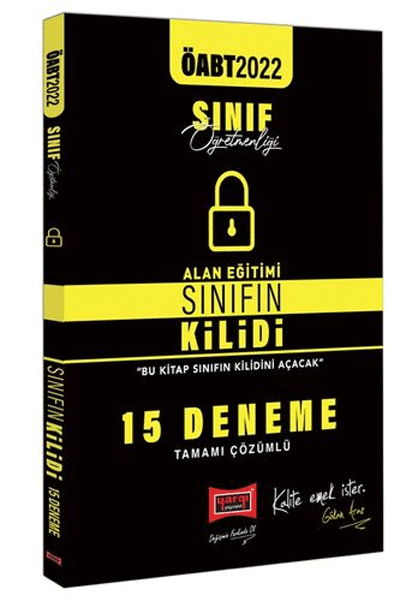 SÜPER FİYAT - Yargı 2022 ÖABT Sınıf Öğretmenliği Sınıfın Kilidi Alan Eğitimi 15 Deneme Çözümlü Yargı Yayınları