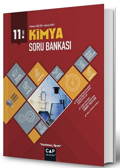 Çap Yayınları 11. Sınıf Kimya Soru Bankası Anadolu Lisesi Video Çözümlü Çap Yayınları