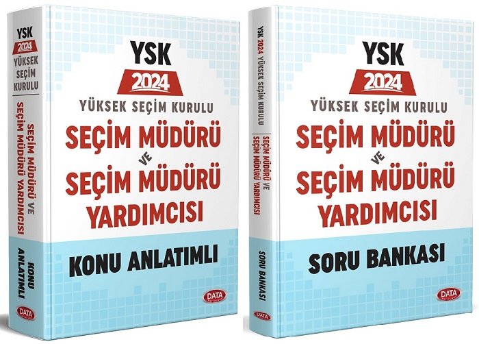 Data 2024 GYS YSK Seçim Müdürü ve Yardımcısı Konu Soru Bankası 2 li Set Görevde Yükselme Data Yayınları