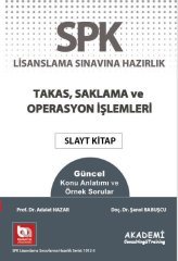 Akademi SPK Takas Saklama ve Operasyon İşlemleri Slayt Kitap Akademi Consulting Yayınları