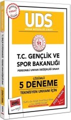 Yargı 2020 GYS ÜDS Gençlik ve Spor Bakanlığı Teknisyen Ünvanı 5 Deneme Çözümlü Yargı Yayınları