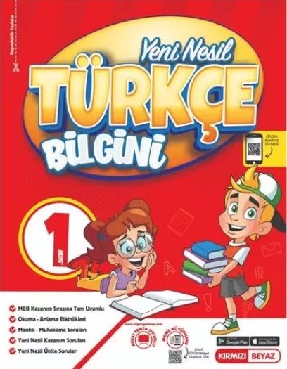 Kırmızı Beyaz 1. Sınıf Türkçe Bilgini Kırmızı Beyaz Yayınları