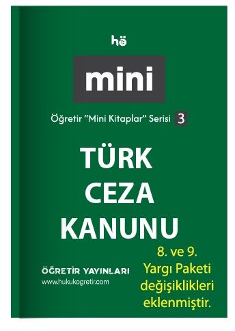 Öğretir Türk Ceza Kanunu Cep Kitabı Mini Kitaplar Serisi-3 Öğretir Yayınları