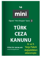 Öğretir Türk Ceza Kanunu Cep Kitabı Mini Kitaplar Serisi-3 Öğretir Yayınları