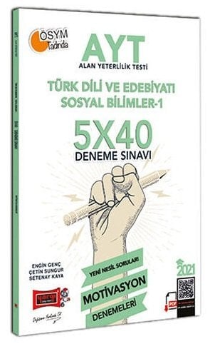 Yargı 2021 YKS AYT Türk Dili Ve Edebiyatı Sosyal Bilimler-1 Motivasyon 5x40 Deneme Yargı Yayınları