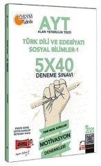 Yargı 2021 YKS AYT Türk Dili Ve Edebiyatı Sosyal Bilimler-1 Motivasyon 5x40 Deneme Yargı Yayınları