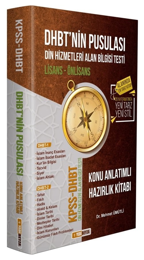 Yedibeyza DHBT nin Pusulası Lisans-Ön Lisans Konu Anlatımlı Hazırlık Kitabı - Mehmet Ümütli Yedibeyza Yayınları