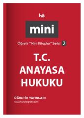 Öğretir T.C. Anayasa Hukuku Cep Kitabı Mini Kitaplar Serisi-2 Öğretir Yayınları