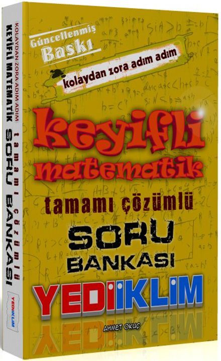 Yediiklim Keyifli Matematik Kolaydan Zora Soru Bankası Çözümlü Yediiklim Yayınları